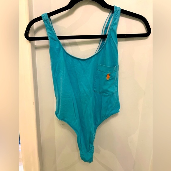 RALPH LAUREN POLO RARE VINTAGE BLUE BODY SUIT - Picture 12 of 16